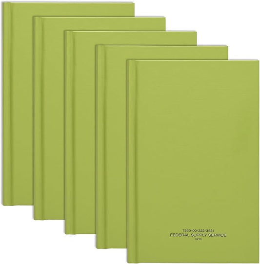 Global Printed Products Tactical Military Notebook 5 Pack (5.25" x 8")