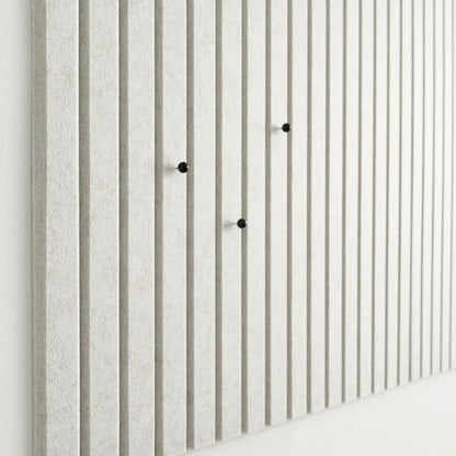 Large Cork Boards for Walls Black Felt Board Alternative - Slat Wall Paneling, Felt Bulletin Board Tiles for Office Decor, Push pin Board Office Wall Organizer -12-Pack (Ivory Tan)