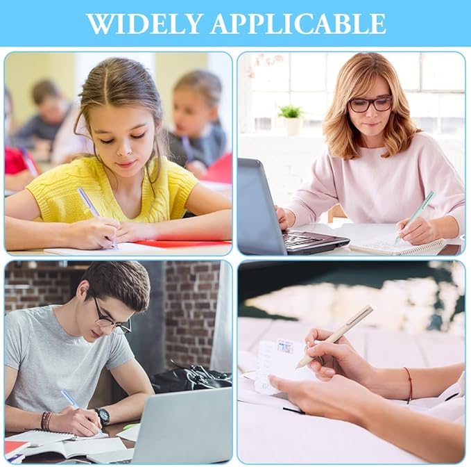 AUAUY 6PCS Gel Pens, Retractable Quick Dry Gel Ink Pen, Pens for Journaling with 6 Refill, Cute Pens, Smooth Writing Pens, 0.5mm Black Ink Pens, Office School Supplies Gifts for Women & Men (Morandi)