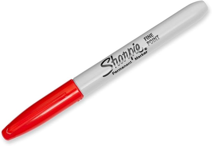Sharpie Permanent Markers, Fine Tip, Assorted Standard Colours, 8 Pack