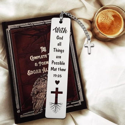 Christian Inspirational Gift for Women, Bible Verse Bookmark with Tassel Lover Gift for Women, Birthday Christmas Bookmarks Gifts for Female Sister Bookworms Friends Girl Book Club Religious Gift-ZB2
