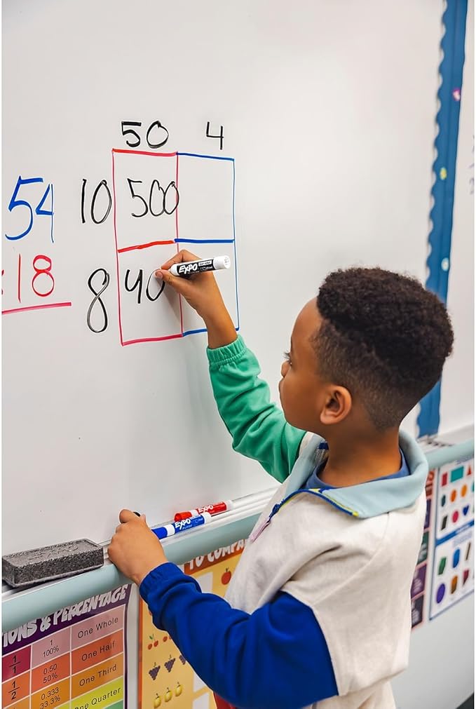 EXPO Low Odor Dry Erase Markers, Chisel Tip, Assorted Colors, 16 Count