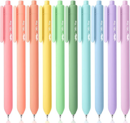 Mr. Pen- Retractable Gel Pens, 10 Pack, Pastel Color Ink Gel Pens, Gel Pens Fine Point 0.7mm, Retractable Pens, Cute Pens, Gel Ink Pens, Aesthetic Pens for Journaling Fine Tip Pens