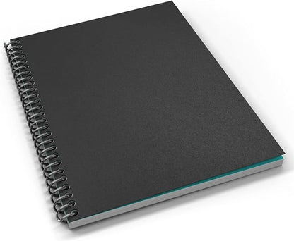 Binditek 50 Pack 16 Mil Sand-Textured Polycover - Plastic Binding Cover for Letter Size - Business Reports and Proposals - Lightly Textured Sand Finish - Square Corners, Un-Punched, Black