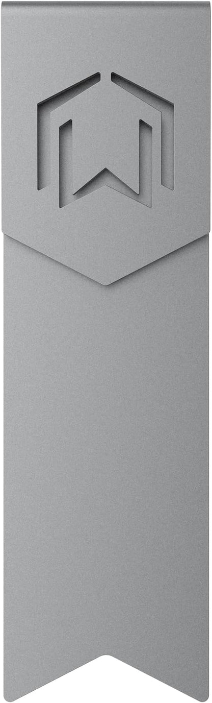 CZUR Metal Bookmark, Stylish Bookmarks, Teacher Valentine Gift, Unique Gift for Women, Men, Readers, Light&Durable Reward Bookmark with ANODIZING Technology, SuperGrip U-Shape Design-Dark Gray