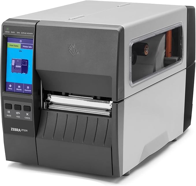 Zebra ZT231 (Zebra ZT230 Replacement) | Thermal Transfer & Direct Thermal 203 DPI | ZT23142-T01000FZ | USB, Serial, Ethernet, Bluetooth Connectivity, Tear Bar | Jetset Software Included