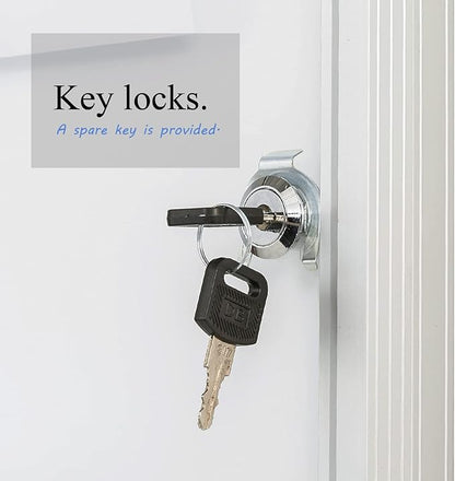 Lockable Whiteboard 24x36 - Aluminum Enclosed Magnetic Whiteboard with Tamperproof Lock - Wall Mounted Cabinet for School Office, Dry Erase Noticeboard