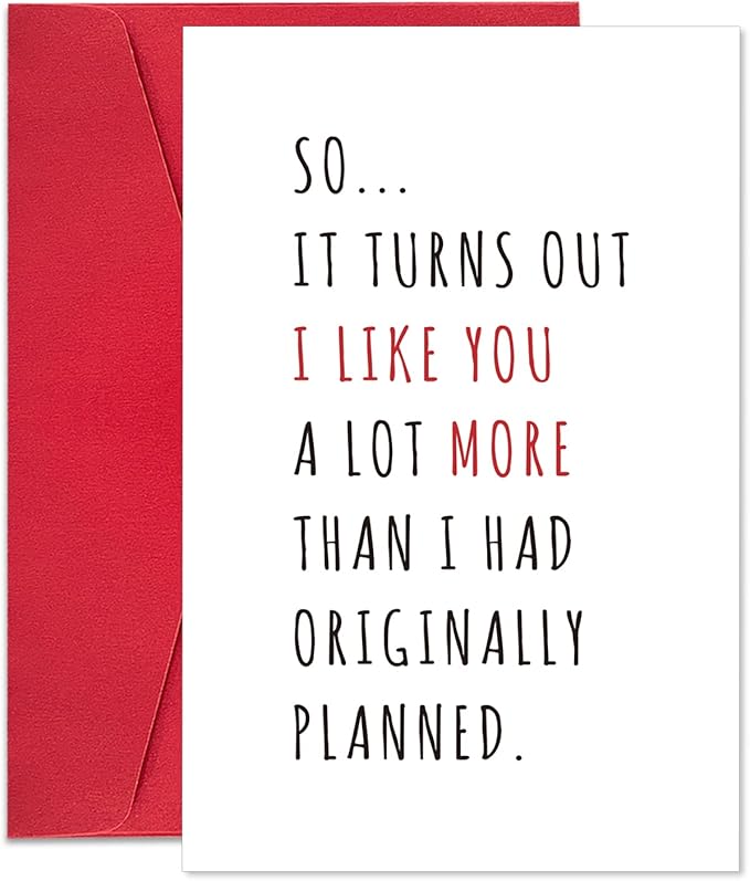 Ogeby Funny Valentine’s Day Card Gifts for Boyfriend Girlfriend, Cute Anniversary Cards Gifts for Husband Wife, Humor Valentine’s Day Cards Gifts for Couple Friends Men Women