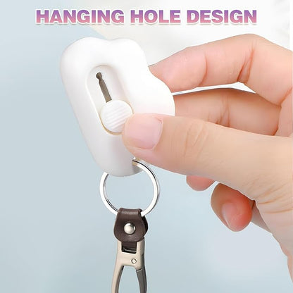 Mini Cloud Box Cutters Retractable Cute, 6 Pcs Small Utility Knives, Portable Letter Opener Slide Open with Keychain Hole, for Office School Stationery, Cutting Box Envelopes Papercutting (6)