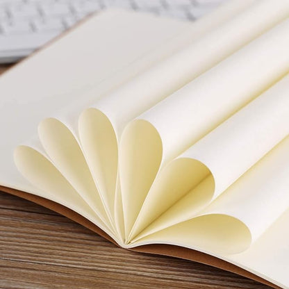 Large Blank Notebook Journals Bulk with Thick Plain Paper, 60 Pages, 8.5x11 inch, Sketchbook Composition Diary Subject Notebooks Planner for Students Office, Kraft Journal Set, 12 Pack