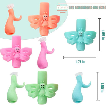JuneLsy Pencil Grips for Kids Handwriting Pencil Gripper Pencil Holder Posture Correction Training Writing AIDS for Preschooler Kids Toddler