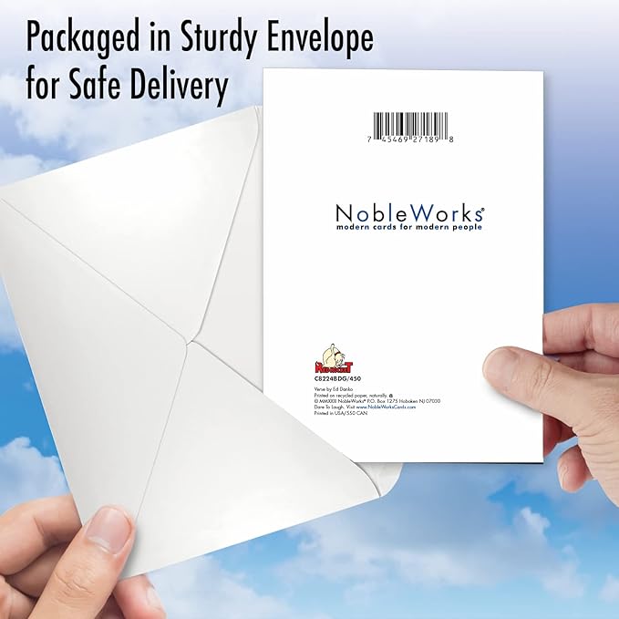 NobleWorks Humorous Birthday Greeting Card with 5 x 7 Inch Envelope (1 Card) BdayOffline Greeting C8224BDG