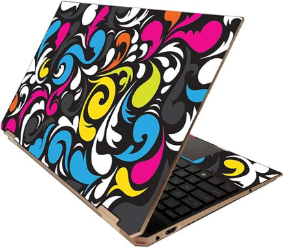 MightySkins Skin for HP Spectre x360 15" (2020) - Swirly | Protective, Durable, and Unique Vinyl Decal wrap Cover | Easy to Apply, Remove, and Change Styles | Made in The USA