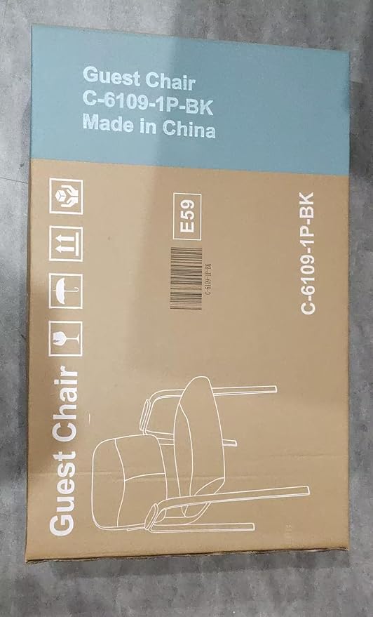 Sweetcrispy Office Guest Chair, Leather Stationary Waiting Room Chairs No Wheels with Padded Arms for Elderly Desk Conference Room Lobby Table Side Salon