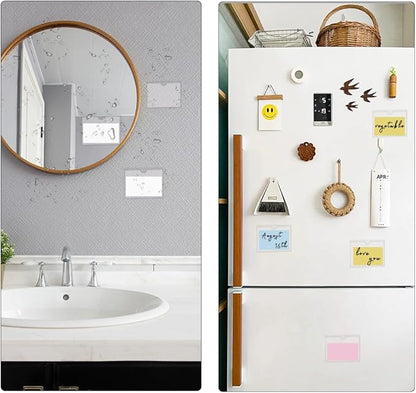 60 Pack 3 X 5 Inches Adhesive Index Card Pockets, Clear Self Adhesive Label Pockets Label Holders Card Holder Shelf Label Holder for Organizing, Storage Bins (3.7 x 5.3 inches)