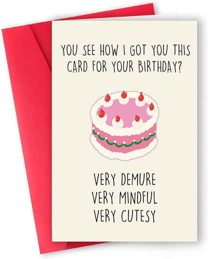 Funny Birthday Card and Gift for Men, Women, Husband, Wife, Boyfriend, Girlfriend, Him, Her – happy birthday card, funny card Gift