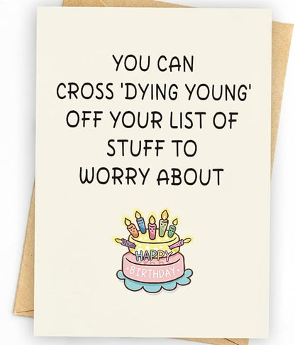 Funny Birthday Card | Funny Birthday Cards for Women, Men, Dad, Mom, Brother, Sister, Husband, Friend, and Anyone | Humorous Birthday Gifts | Unique Birthday Decorations