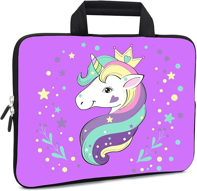 11.6 12 12.1 Inch Laptop Carrying Bag Protective Chromebook Case Pouch Netbook Notebook Ultrabook Bag Tablet Sleeve Cover Travel Briefcase with Handle for Men Women (Horse)