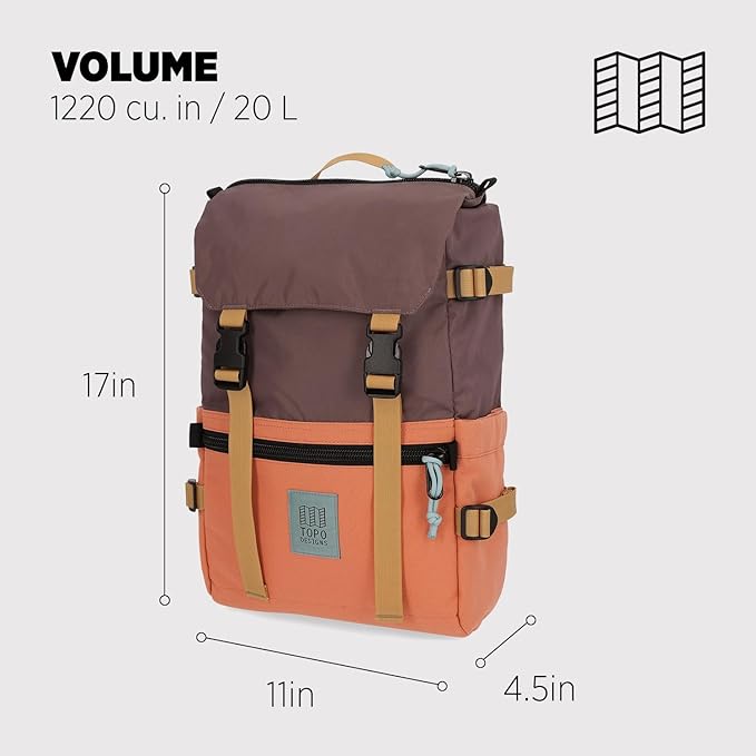 Topo Designs Rover Pack Classic - Coral/peppercorn - One Size