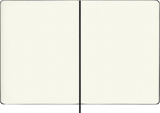 Moleskine Classic Collection Hard Cover Notebook, 1-Subject, Dotted Rule, Black Cover, (80) 10 x 7.5 Sheets