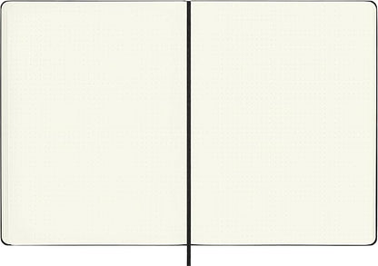 Moleskine Classic Collection Hard Cover Notebook, 1-Subject, Dotted Rule, Black Cover, (80) 10 x 7.5 Sheets
