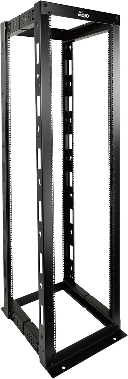 45U Open Frame Server Rack,4-Post Adjustable Depth 23.6 inch-39.3 inch Frame Rack,Professional It Rack for 19 inch Computer/AV/Data/IT Equipment,Square Hole