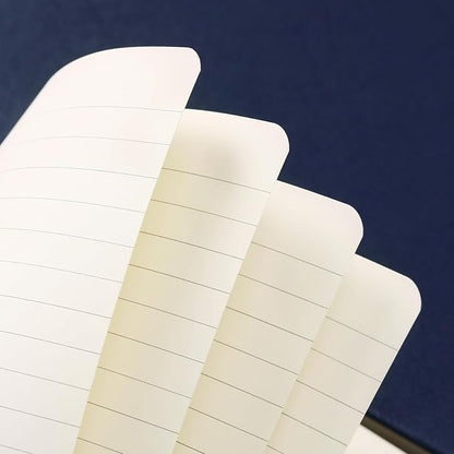 Ruled Notebook/Journal - Classic Lined Journal/Notebook, 5.3'' x 8.26'', Hardcover with Thick Paper, Banded + Pen Holder +Inner Pocket - Dark Blue