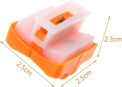 SING F LTD Paper Cutter Replacement, A4 Paper Cutter Blades Cutting Tool with Safe Pressing Design 10pcs Orange