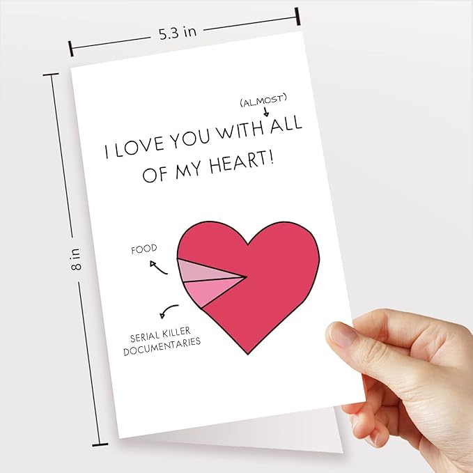 Funny Anniversary Card for Boyfriend, Humorous Valentines Day Card, Almost of My Heart Card, Naughty Birthday Card