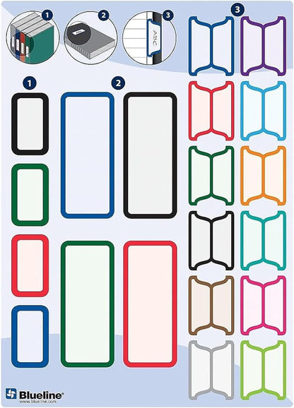 Blueline Hardbound Business Books, white