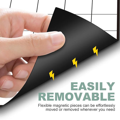 Magnetic Grid Dry Erase Whiteboard - 26"x26" XY Coordinate Math Board with Durable Gridlines for Algebra, Geometry, Classroom & Office Use | Perfect for Graphing, Planning, & Teaching