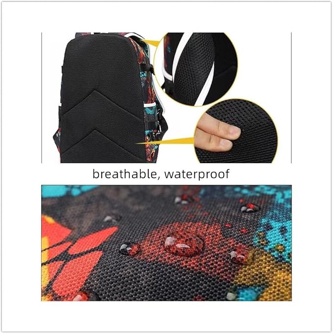 Soccer Superstar M-essi 10 Multifunctional Laptop Backpack Teenage Travel Backpack Fans Schoolbag (A1)