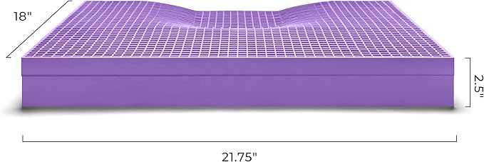 Purple Ultimate Seat Cushion | Pressure Reducing Grid Designed for Ultimate Comfort | Designed for Gaming | Made in The USA