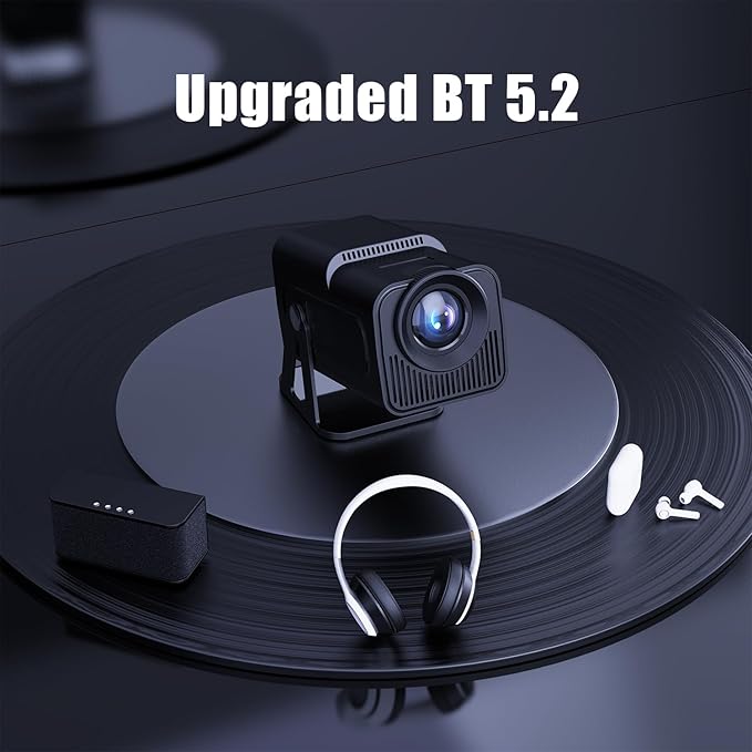 [Netflix-Licensed] Magcubic Projector with Wifi and Bluetooth,Auto Keystone Correction, Voice Asssistant,Smart Projector with Various Officially TV App Built in, HY320 NTV (Black)