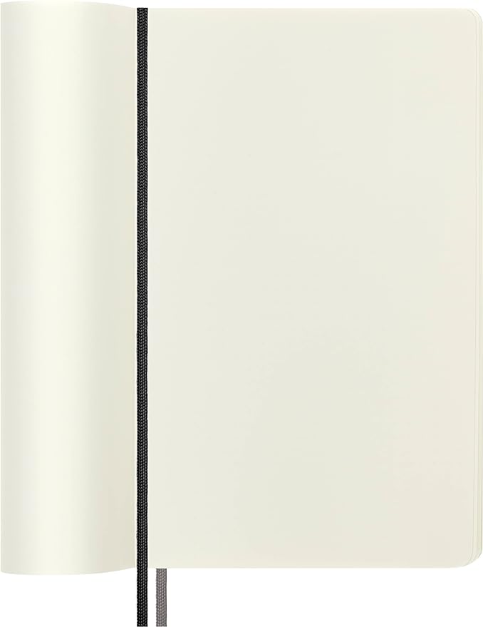 Moleskine Classic Expanded Notebook, Soft Cover, Large (5" x 8.25") Plain/Blank, Black, 400 Pages
