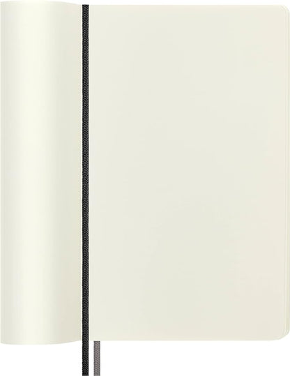 Moleskine Classic Expanded Notebook, Soft Cover, Large (5" x 8.25") Plain/Blank, Black, 400 Pages