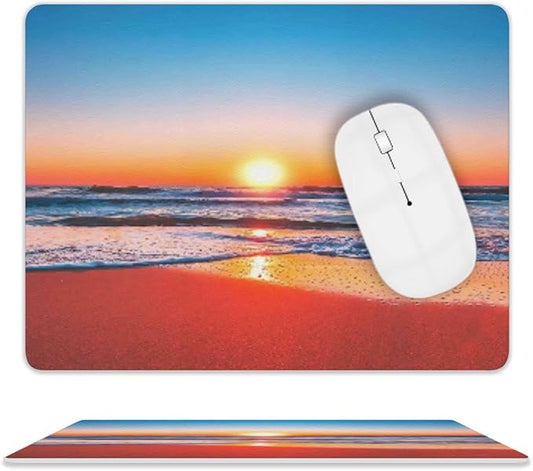 Sunrise Mouse Pad, Square Mousepad,Waterproof Mouse Mat Non-Slip Rubber Base MousePads for Office Home Laptop Travel, 9.5"x7.9"x0.12" Inch