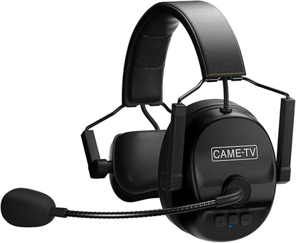 Came-TV Kuminik8 1.9GHz Wireless Intercom Headset System Noise Cancellation Zero Latency Full Duplex Team Communication with Hardcase for Church Boating TV Film Production Drone