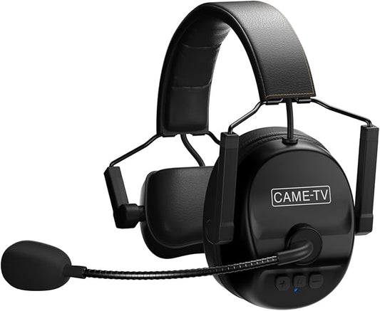 Came-TV Kuminik8 1.9GHz Wireless Intercom Headset System Noise Cancellation Zero Latency Full Duplex Team Communication with Hardcase for Church Boating TV Film Production Drone