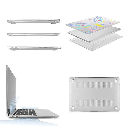 Compatible with 15 Inch MacBook Air A2941 M2 2023, Colorful Butterfly Hard Plastic Shell Cover Case
