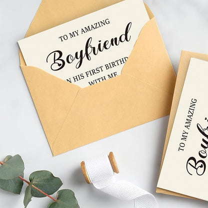 Birthday Card & Gift for Boyfriend, and Him | Happy Birthday Decorations for Boyfriend