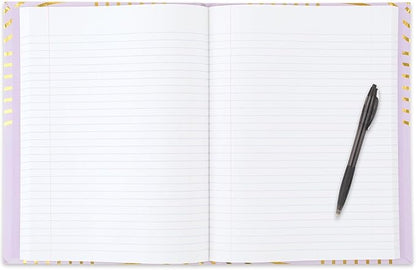 Five Star Composition Notebook, College Ruled, 9-3/4" x 7-1/2", 80 Sheets, Hardcover, Metallic Gold Arches (850111F-AMZ)