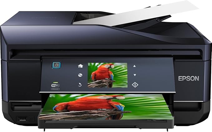 Epson Expression Premium Photo XP-800 Small-in-One Wireless Color Inkjet Printer, Copier, Fax, and Scanner with auto 2 sided scanning, copying, and printing. Prints from Tablet/Smartphone. AirPrint Compatible (C11CC45201)