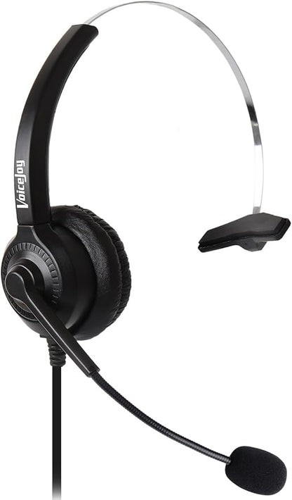 VoiceJoy Corded Headset with Microphone for Cisco IP Telephone 7940 7960 7970 7962 7975 7961 7971 7960 8841 9941 M12 M22 and All 79xx Series