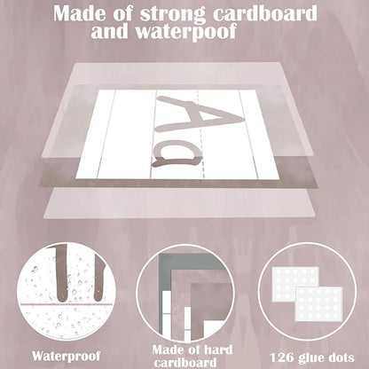 Bulletin Board Alphabet - ABC Alphabet Poster Classroom Decorating Set Preschool English Poster Kindergarten Elementary Classroom Wall Decor Daycare Homeschool Supplies (Morandi)