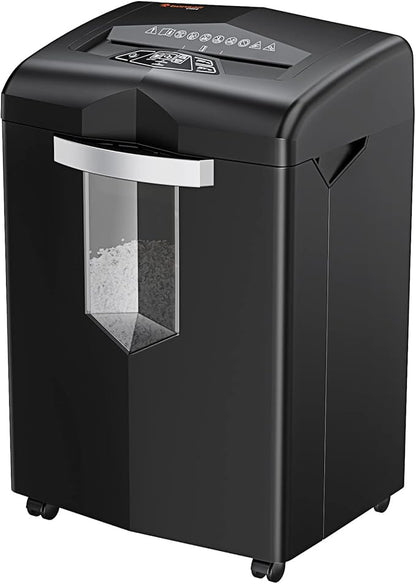 Bonsaii Heavy Duty Paper Shredder, 20 Sheet 40 Mins Large Office Crosscut Shredder for Commercial Use, Anti-Jam System & P-4 High Security Supports CD/Credit Cards/Staples, 7 Gal Pullout Bin C144-D