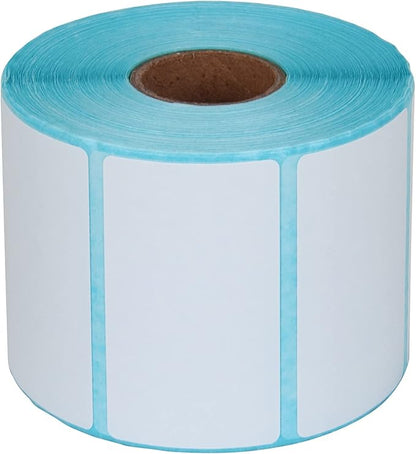 Essential 2 1/4 x 1 1/4 Inch Direct Thermal Labels, White, Permanent Adhesive, Perforations Between Labels, 1000 per of RollLabels (1 Roll)