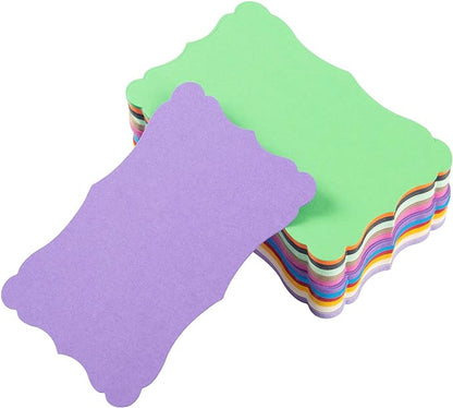 120 Pieces Small Mini Business Cards Vintage Assorted Colors Blank Note Cards Gift Word Card for Business Cards, Gift Cards (12 Colors, 3 x 5 inches)