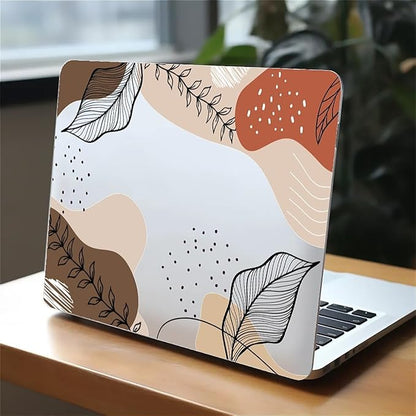 Compatible with MacBook Air 13.6 Inch Case 2024 2023 2022 Release Model A3113 M3 A2681 M2, Tropical Leaves Hard Plastic Shell Cover Case