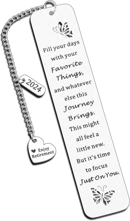 Graduation Retirement Gifts for Women Christmas Retirement Bookmark Gift for Female Her Women Thank You Gifts for Teacher Coworker Friends Retirement Gifts for Employee Boss Leader Retirement Focus
